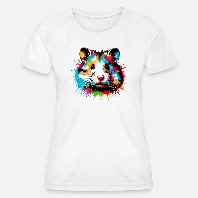 Hamster - Women's Functional T-Shirt - white