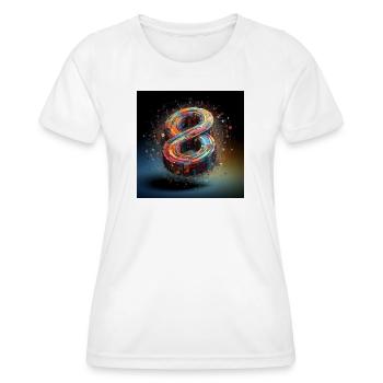 Symbole 1 - T-shirt sport Femme - blanc - Devant - AI Model Female 172 dark (172cm)