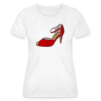 Shoe Women's Shoe - Women's Functional T-Shirt - white - Front - AI Model Female 172 dark (172cm)