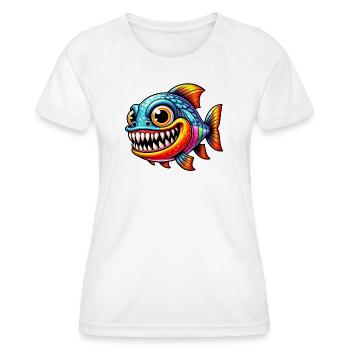 Piranha - Women's Functional T-Shirt - white - Front - AI Model Female 172 dark (172cm)