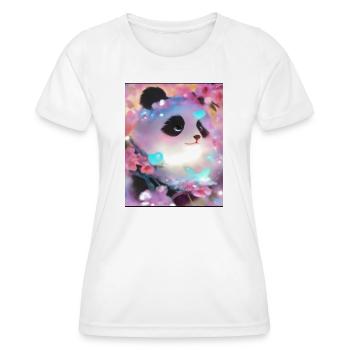 Panda Bild - Frauen Funktions-T-Shirt - Weiß - Vorne - AI Model Female 172 dark (172cm)