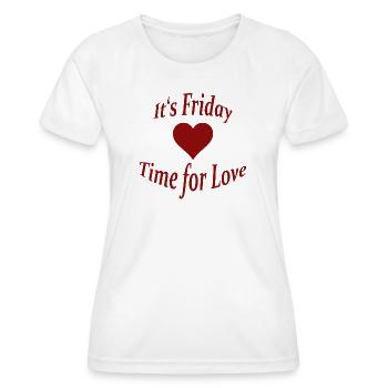 Friday - Women's Functional T-Shirt - white - Front - AI Model Female 172 dark (172cm)