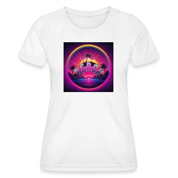 Plage - T-shirt sport Femme - blanc - Devant - AI Model Female 172 dark (172cm)