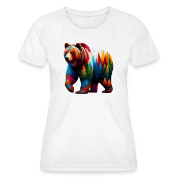 Bear - Women's Functional T-Shirt - white - Front - AI Model Female 172 dark (172cm)