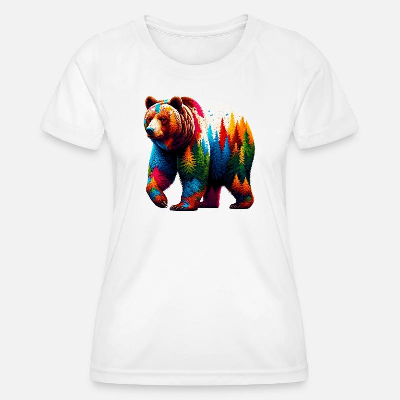 Bear - Women's Functional T-Shirt - white