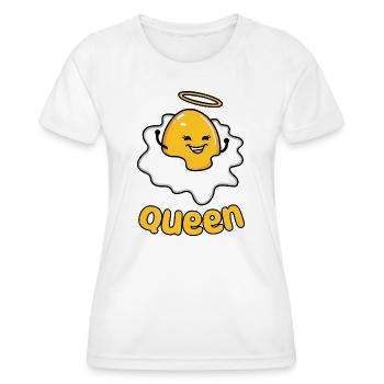 Funny egg with halo - Women's Functional T-Shirt - white - Front - AI Model Female 172 dark (172cm)