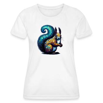 Eichhörnchen - Frauen Funktions-T-Shirt - Weiß - Vorne - AI Model Female 172 dark (172cm)