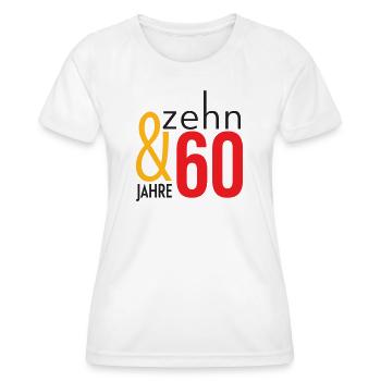 Pas 70 - soixante-dix ! - T-shirt sport Femme - blanc - Devant - AI Model Female 172 dark (172cm)