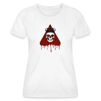 Skull - Women's Functional T-Shirt - white - Front - AI Model Female 172 dark (172cm)