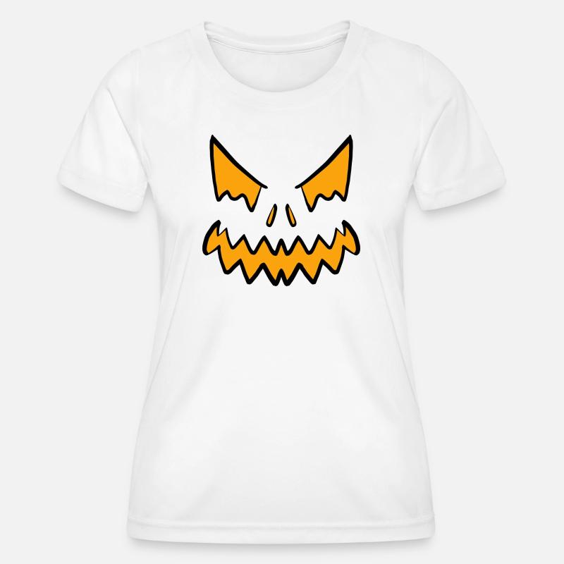 Halloween Face 1/2024 - Women's Functional T-Shirt - white