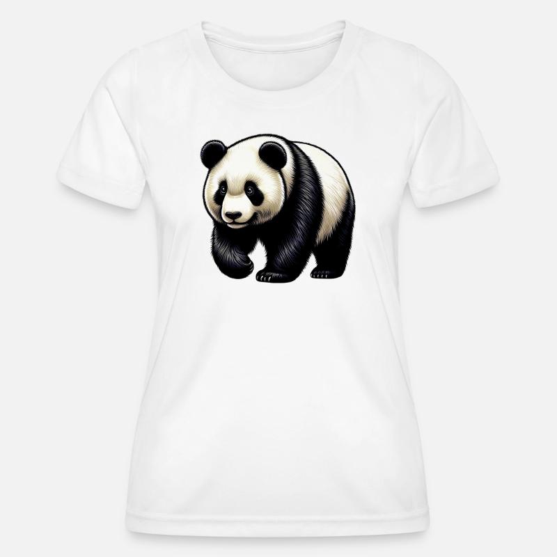 Panda - Women's Functional T-Shirt - white