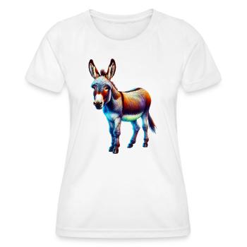 Donkey Mule - Women's Functional T-Shirt - white - Front - AI Model Female 172 dark (172cm)