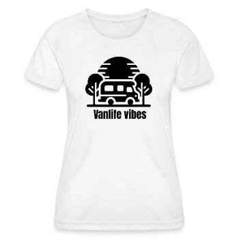 Ambiance Vanlife - T-shirt sport Femme - blanc - Devant - AI Model Female 172 dark (172cm)