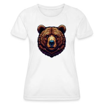 Bear - Women's Functional T-Shirt - white - Front - AI Model Female 172 dark (172cm)