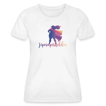 Liposuperheldin - Frauen Funktions-T-Shirt - Weiß - Vorne - AI Model Female 172 dark (172cm)