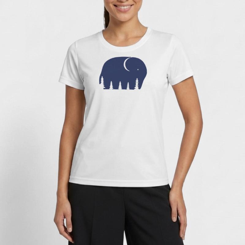 Ein Elefant oder ein Wald in dieser Fun Optical Illusi Frauen Funktions-T-Shirt