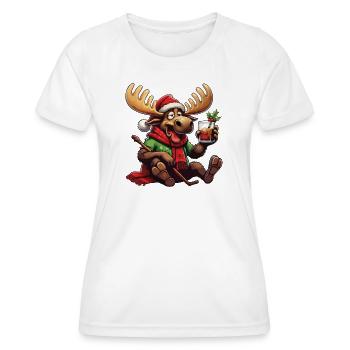 ELCH - Weihnachten - Frauen Funktions-T-Shirt - Weiß - Vorne - AI Model Female 172 dark (172cm)