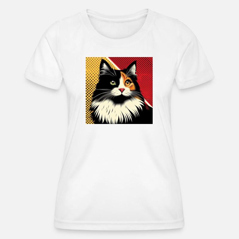Cat 1 2 - Women's Functional T-Shirt - white