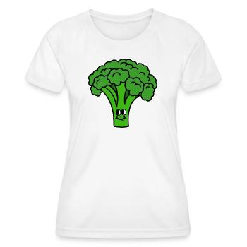 Broccoli - Women's Functional T-Shirt - white - Front - AI Model Female 172 dark (172cm)
