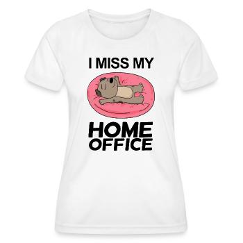 Home Office Spruch lustig - Frauen Funktions-T-Shirt - Weiß - Vorne - AI Model Female 172 dark (172cm)
