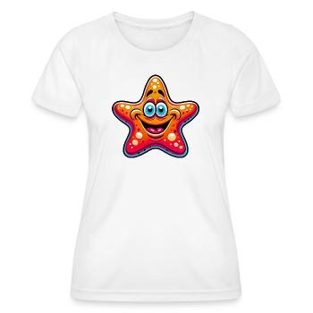 Seestern - Frauen Funktions-T-Shirt - Weiß - Vorne - AI Model Female 172 dark (172cm)
