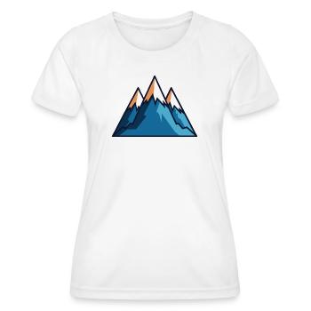 Mountains - Women's Functional T-Shirt - white - Front - AI Model Female 172 dark (172cm)
