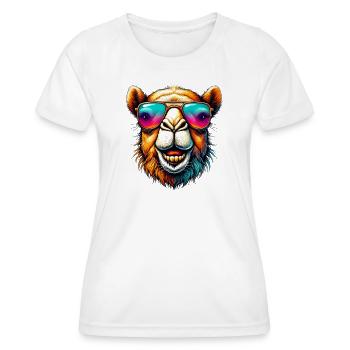 Chameau - T-shirt sport Femme - blanc - Devant - AI Model Female 172 dark (172cm)