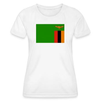 Sambia - Frauen Funktions-T-Shirt - Weiß - Vorne - AI Model Female 172 dark (172cm)