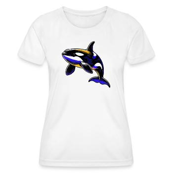 Killer whale - Women's Functional T-Shirt - white - Front - AI Model Female 172 dark (172cm)