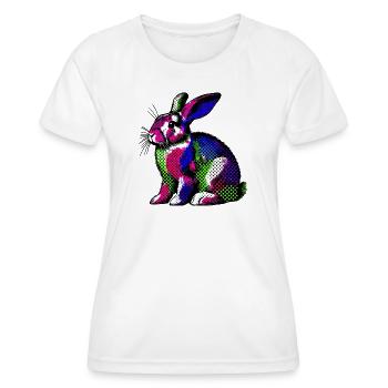 Kaninchen - Frauen Funktions-T-Shirt - Weiß - Vorne - AI Model Female 172 dark (172cm)