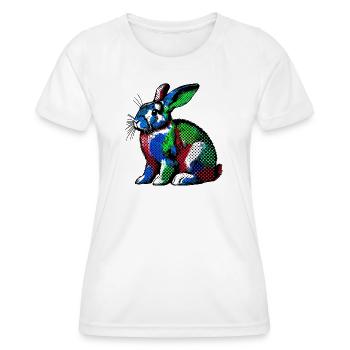 Rabbit - Women's Functional T-Shirt - white - Front - AI Model Female 172 dark (172cm)