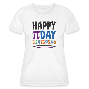 Happy Pi Day - Women's Functional T-Shirt - white - Front - AI Model Female 172 dark (172cm)