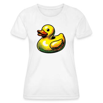Ente Ente Ente Ente Ente - Frauen Funktions-T-Shirt - Weiß - Vorne - AI Model Female 172 dark (172cm)