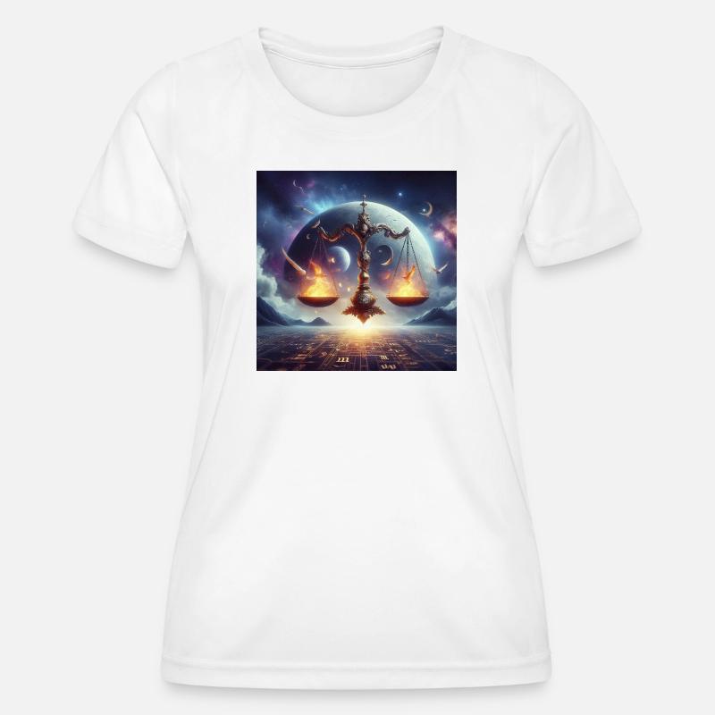 LIBRA \ Zodiac Signs - Women's Functional T-Shirt - white