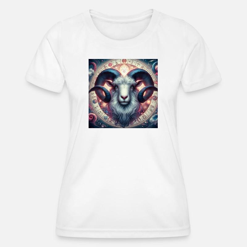ARIES \ Zodiac - Women's Functional T-Shirt - white