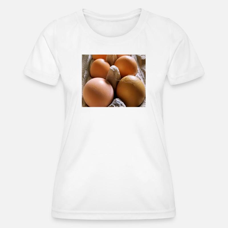 Eggs - Women's Functional T-Shirt - white