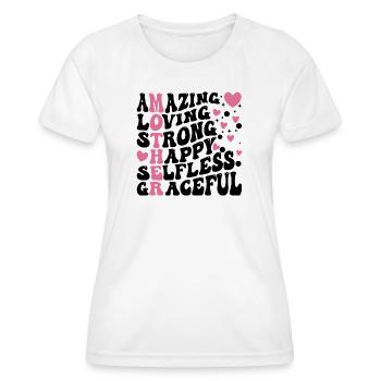 Best Mom Ever - Women's Functional T-Shirt - white - Front - AI Model Female 172 dark (172cm)
