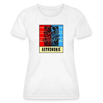 Astronomie Retro Style - Frauen Funktions-T-Shirt - Weiß - Vorne - AI Model Female 172 dark (172cm)