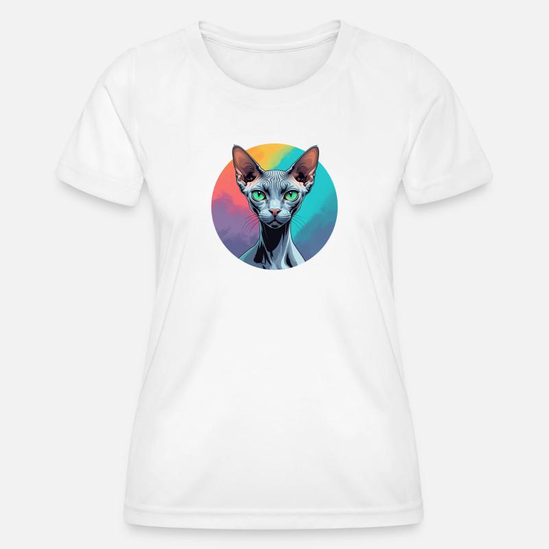 Sphynx Cat - Women's Functional T-Shirt - white