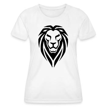 Tribal Lion - T-shirt sport Femme - blanc - Devant - AI Model Female 172 dark (172cm)
