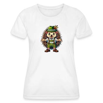 Bayerischer Igel - Frauen Funktions-T-Shirt - Weiß - Vorne - AI Model Female 172 dark (172cm)