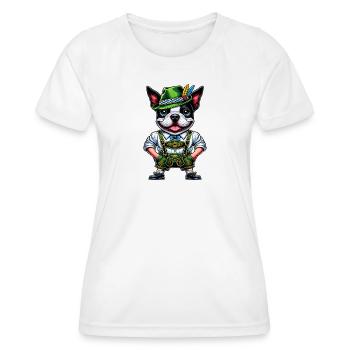 Bostie in Tracht - Frauen Funktions-T-Shirt - Weiß - Vorne - AI Model Female 172 dark (172cm)