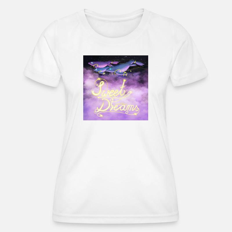 Sweet Dreams Space-Whale - Women's Functional T-Shirt - white