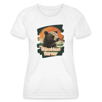 Härzbluetbärner Bärner Berner Härzbluetberner - Frauen Funktions-T-Shirt - Weiß - Vorne - AI Model Female 172 dark (172cm)