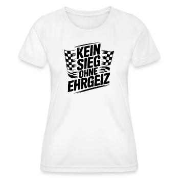 Kein Sieg ohne Ehrgeiz - Frauen Funktions-T-Shirt - Weiß - Vorne - AI Model Female 172 dark (172cm)