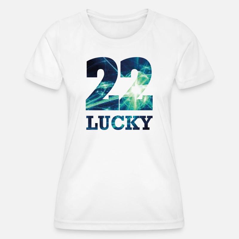 LUCKY22 - Women's Functional T-Shirt - white