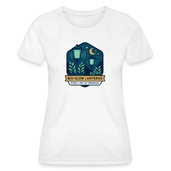 Lanternes Bio-Glow - T-shirt sport Femme - blanc - Devant - AI Model Female 172 dark (172cm)