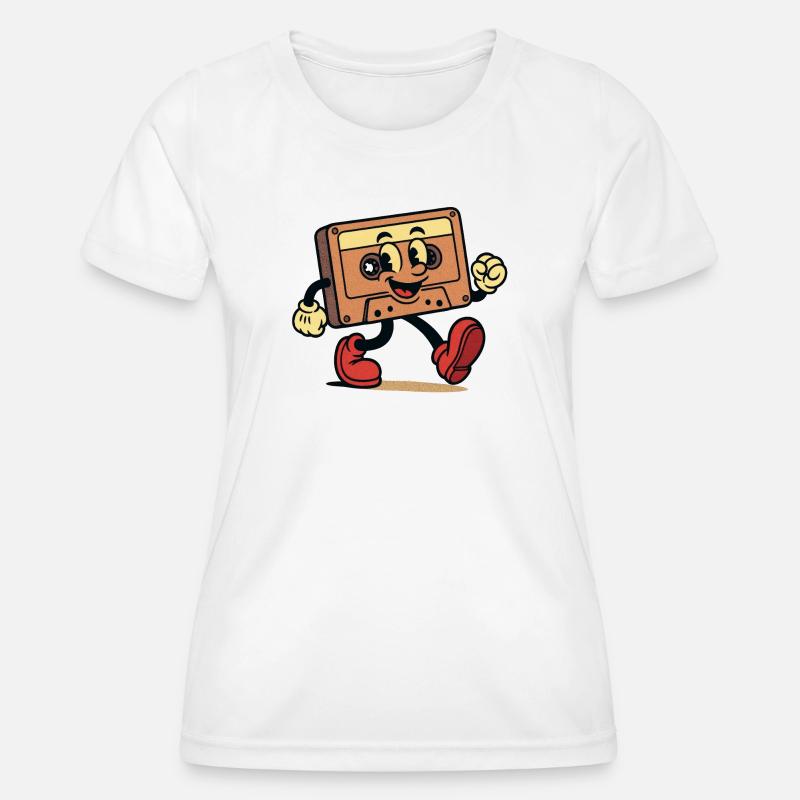 A smooth cassette tape - Women's Functional T-Shirt - white