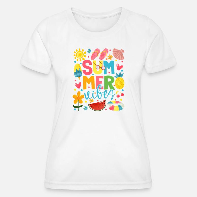 Summer Sparkle - Women's Functional T-Shirt - white
