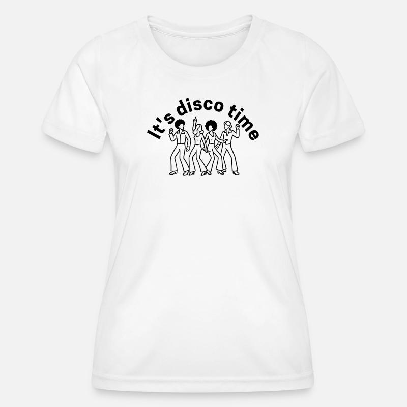 It s disco time - Women's Functional T-Shirt - white